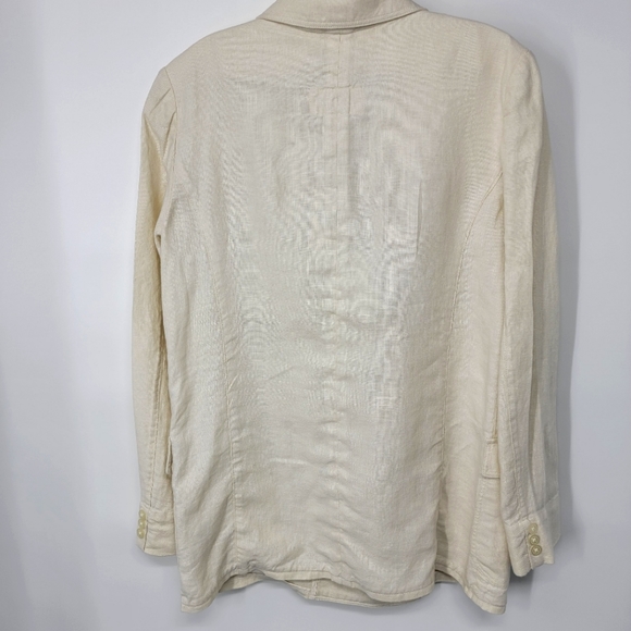 Denim & Supply Ralph Lauren Linen Jacket Blazer Women's Medium - Picture 4 of 6
